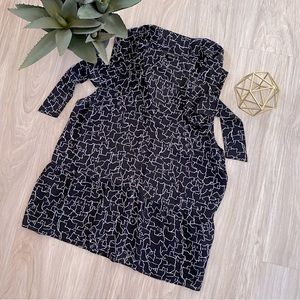 RW&CO Cat Pattern Blouse